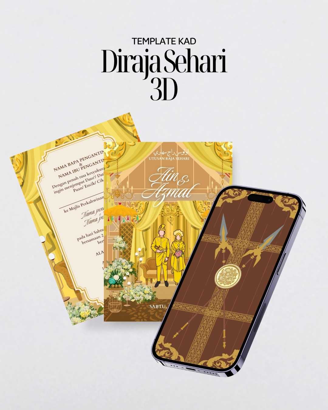 Template Kad Diraja Sehari